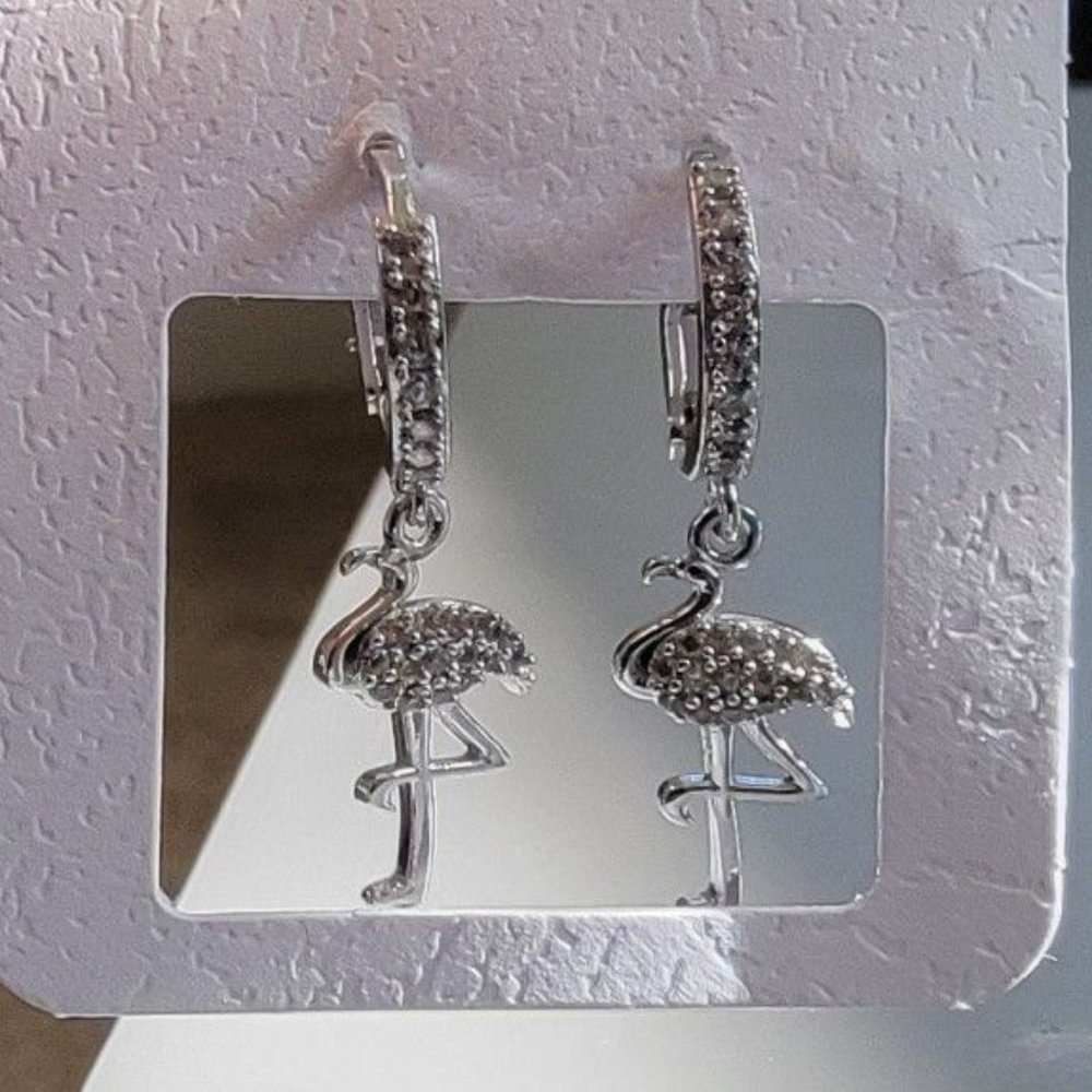 New flamingo earrings